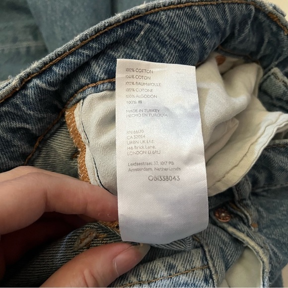 FREE PEOPLE WE THE FREE NEW DAWN FLARE DESTRUCTION JEANS OB1338043 SZ 29 - Picture 10 of 10